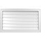 Ekena Millwork Vertical Surface Mount PVC Gable Vent: Functional, w/ 2"W x 1-1/2"P Brickmould Frame, 34"W x 20"H GVPVE34X2002SF - alternate 1